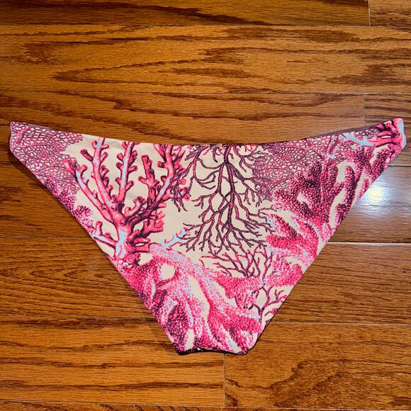 Maaji Flowery Knots Split Tab Side Hipster Bikini Bottom Size Medium - Picture 6 of 13